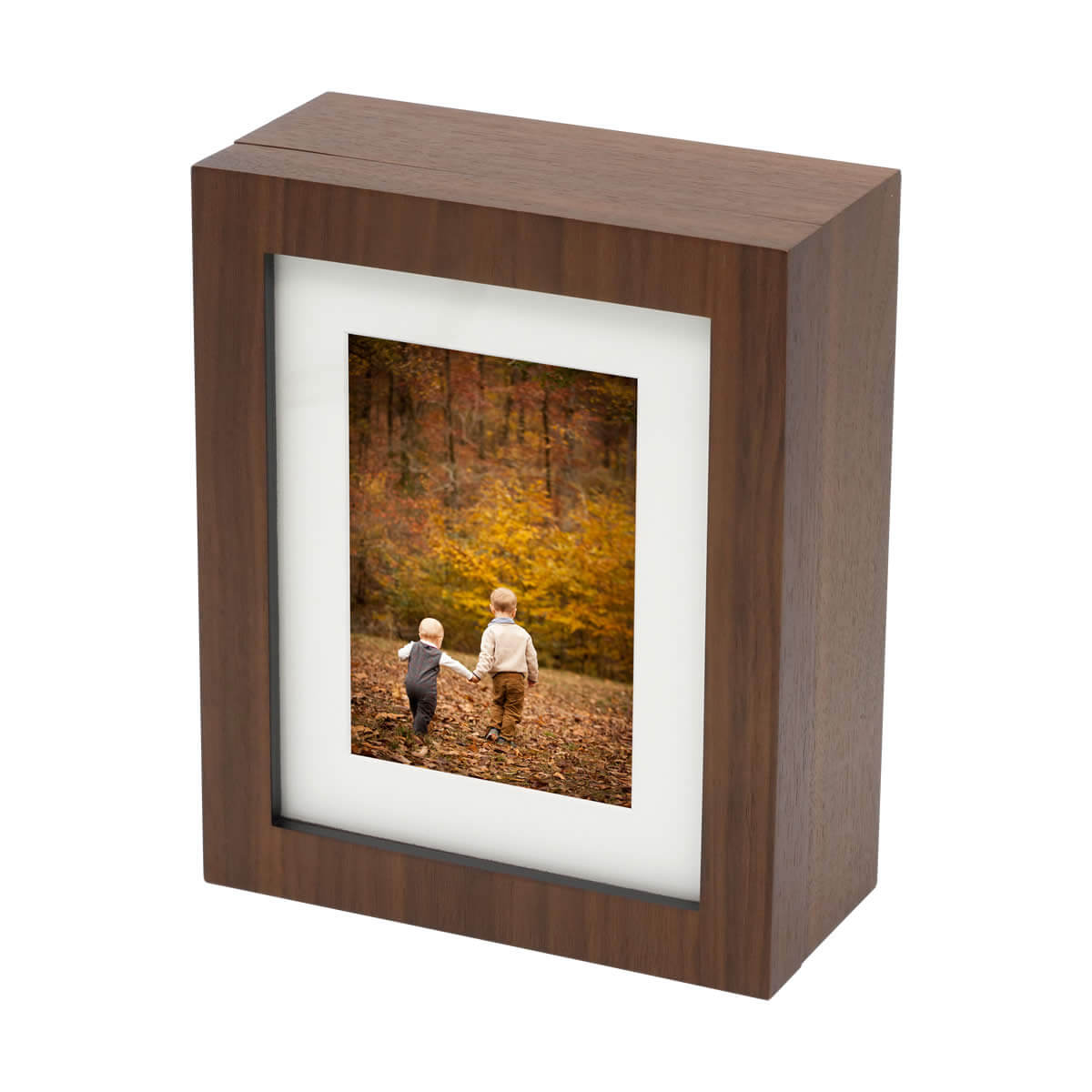 Walnut Wood Window Folio Box