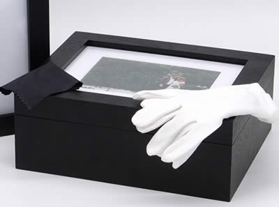 Cotton Gloves and Lens Cloth Included With Folio Box