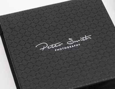 Elegant Black USB Presentation Box with Branded Logo