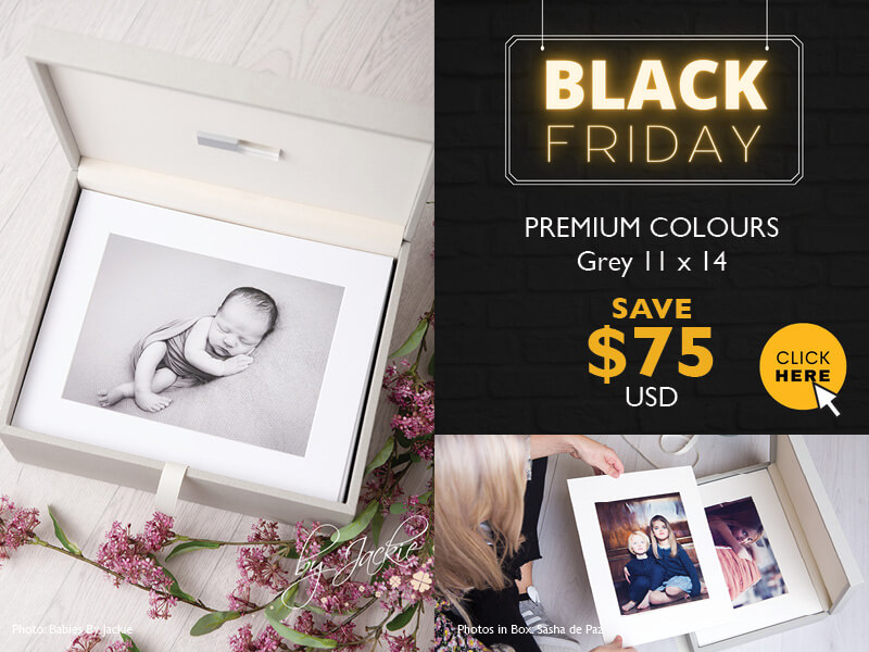 Black Friday Deal - Grey 11x14 Folio Box