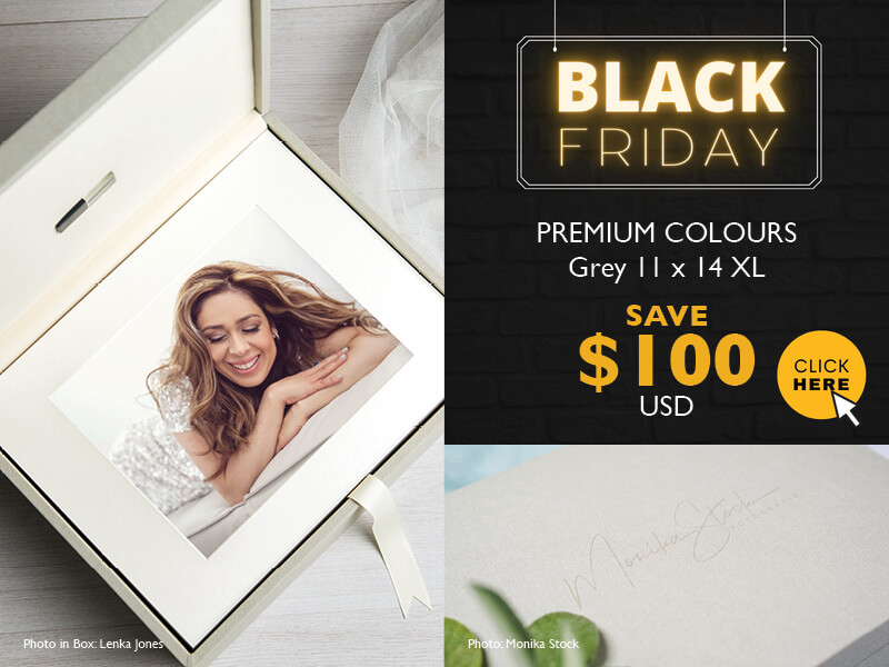 Black Friday Deal - Grey 11x14 XL Folio Box