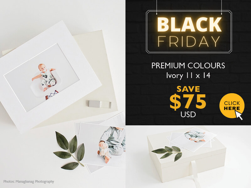 Black Friday Deal - Ivory 11x14 Folio Box