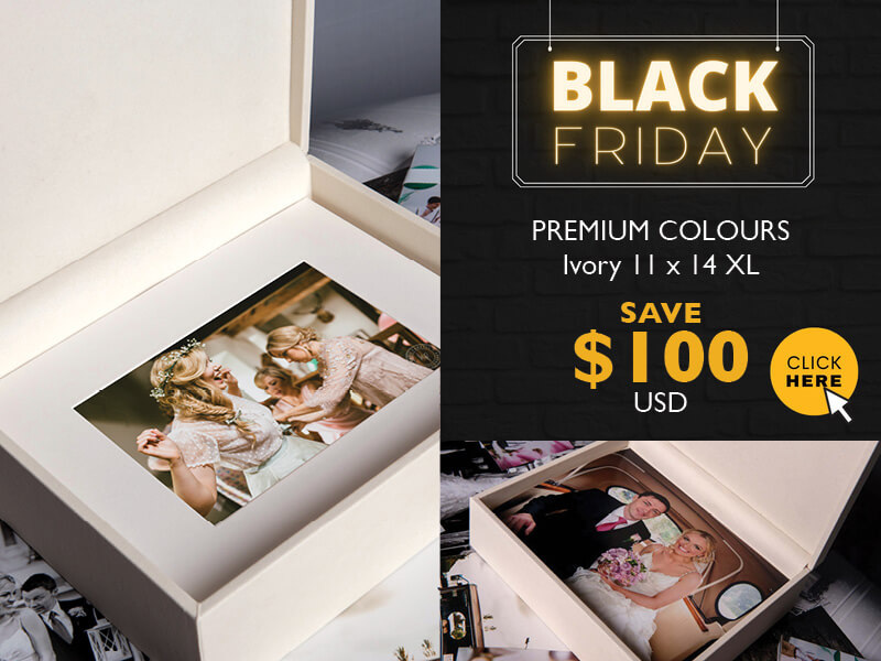 Black Friday Deal - Ivory 11x14 XL Folio Box
