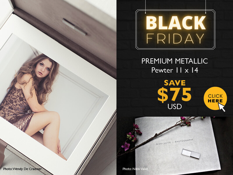 Black Friday Deal - Pewter 11x14 Folio Box
