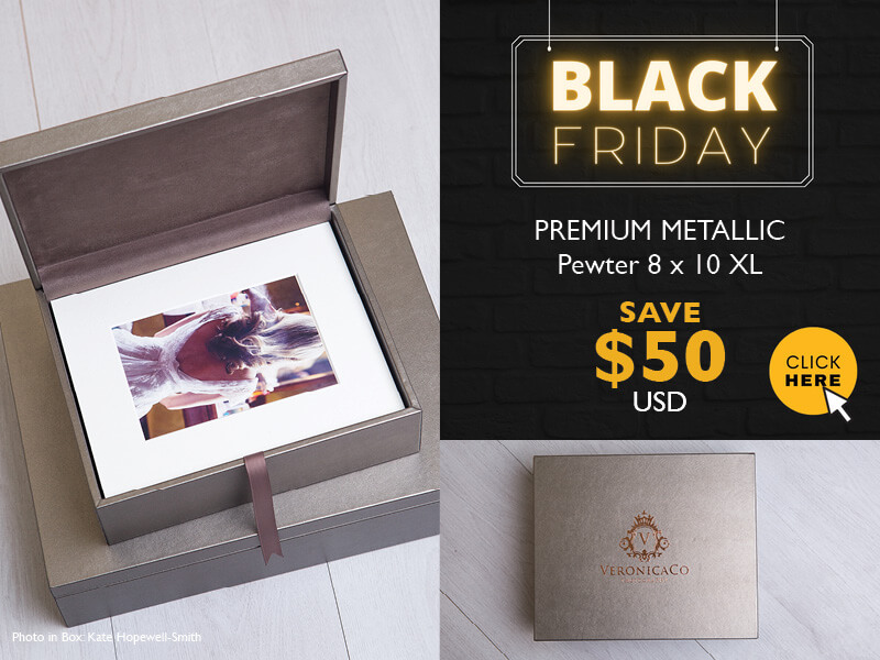 Black Friday Deal - Pewter 8x10 Folio Box
