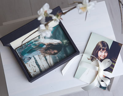Navy Print Box for Professional Photographers