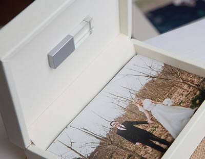 Ivory print and USB box