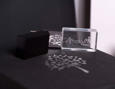 Luxury black USB box for photographers