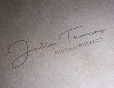 Photographer's Logo Branded on Folio Box