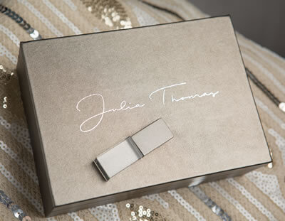 Luxury metallic 6x4 print boxes for photographers