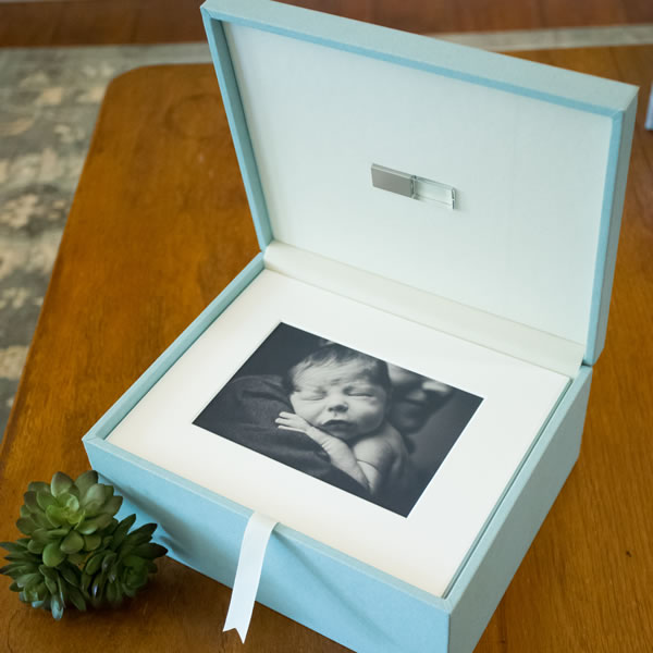 Premium Colors 8x10 Folio Box in Duck Egg