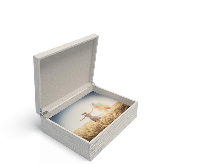 Randi 10X8 White Premium Folio Box