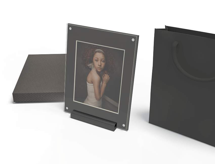 Folio Art Frame with Black Matte - 11x14 with 8x10 opening
