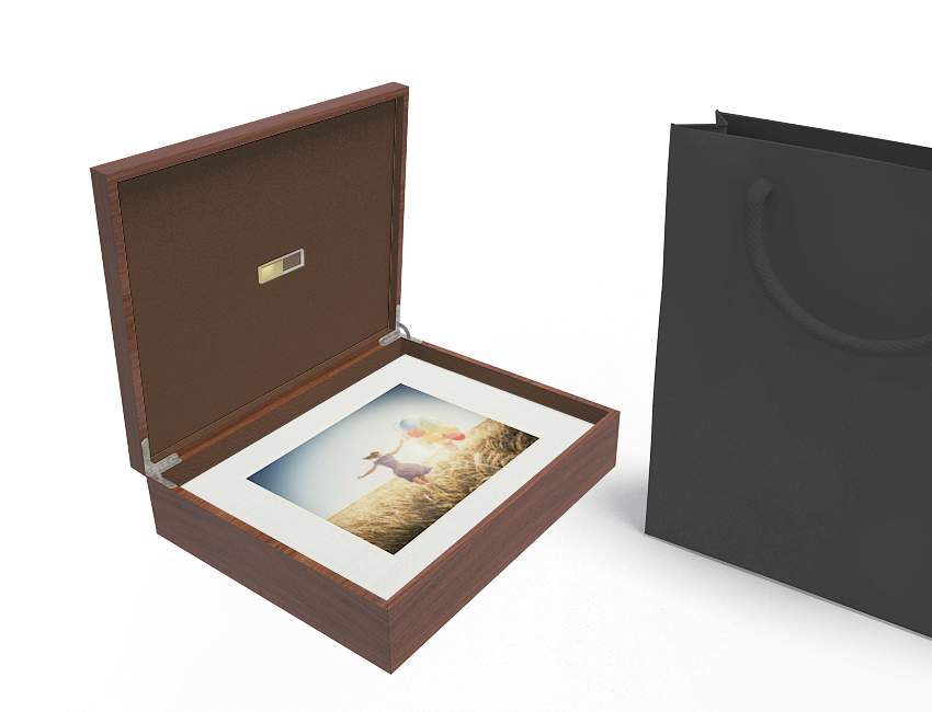 Sample Premium Wood Window folio box