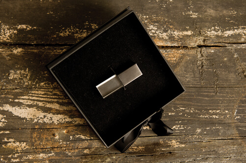 Black USB in Black Box