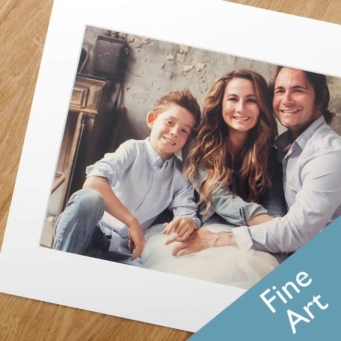 Fine Art Mat 12x8 White - Pack of 20