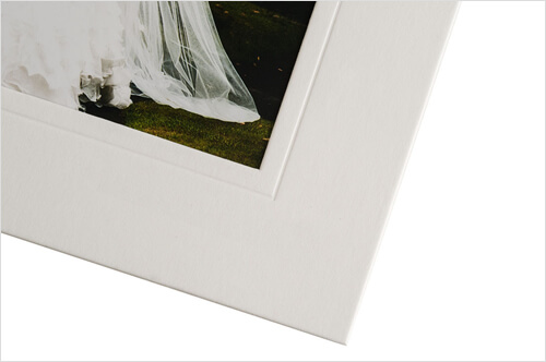 Close up of a white mount