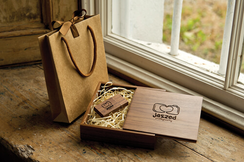 Premium Walnut USB and Box