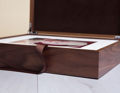 Premium Walnut Wooden 14x11 Folio Box