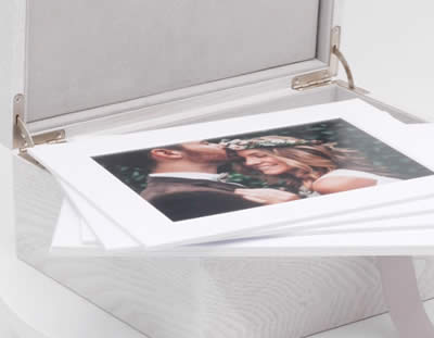 Premium White Wood Window Folio Box