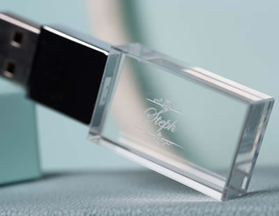 Engraved Crystal USB