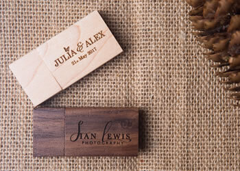 Walnut and Maple Wood USB Flash Drives