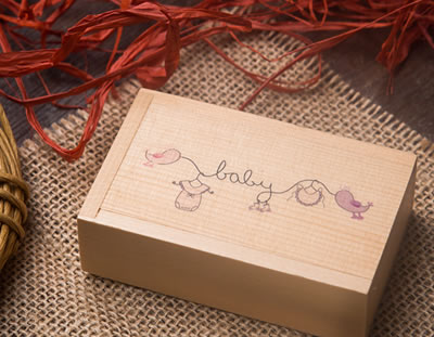 Wooden USB Presentation for Newborn Photographers